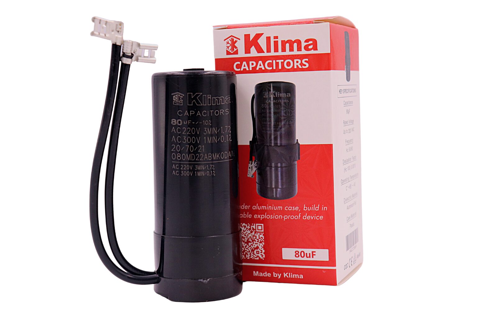 Klima Starting Capacitor 80µF in Dubai UAE