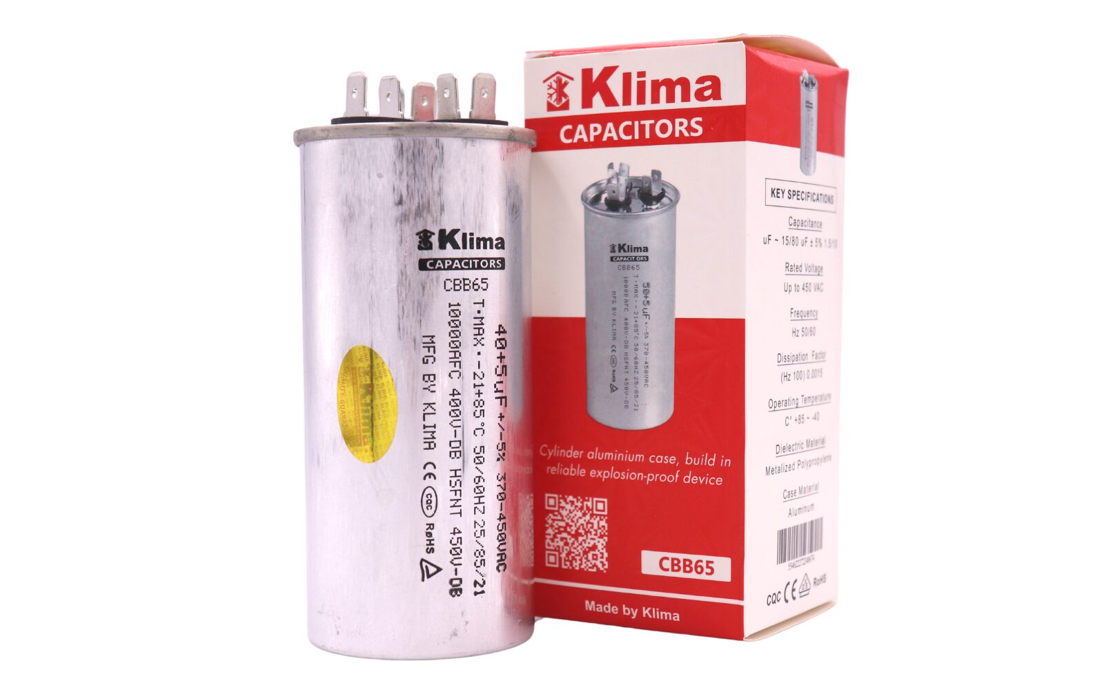 Klima Capacitor CBB65 40+5µF in Dubai UAE