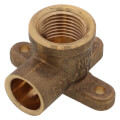 1/2" CxF Brass 90-Degree Drop Ear Elbow, 3 Ears in Dubai UAE