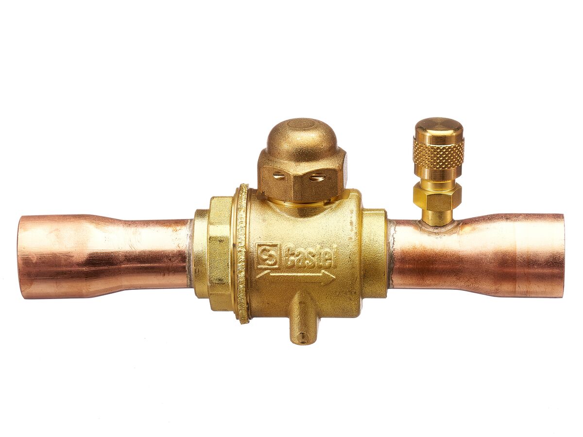 Castel Ball Valve With Access Port 3/4" Solder 6570/6A in Dubai UAE