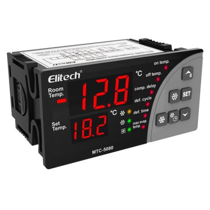 Elitech MTC-5080 Digital Temperature Controller Universal Thermostat Cold room Refrigerator Cooling Defrost Fan in Dubai UAE