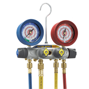 Yellow Jacket 46013 Brute II 4-Valve Aluminum Manifold with 60in Hoses in Dubai UAE