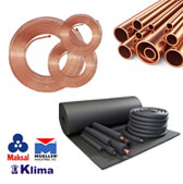 HVAC Copper Coils Pipes Rubber Insulation in Dubai